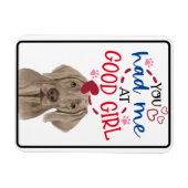 バレンタインウィッシュズfrom your Weimaraner冷蔵庫 マグネット (横)