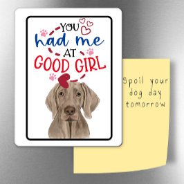 バレンタインウィッシュズfrom your Weimaraner冷蔵庫 マグネット