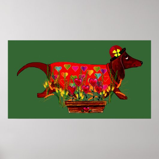 バレンタインウィーナー犬 ポスター (正面)