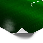 バレンタインエレガントインターロックハートデザイン ポスター (コーナー)