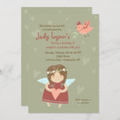 バレンタインエンジェル招待状 招待状 (正面/裏面)