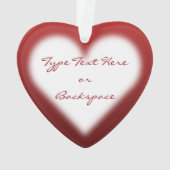 バレンタインオーナメントカスタマイズラヴオーナメント オーナメント (裏面)