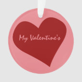 バレンタインオーナメントカスタマイズラヴオーナメント オーナメント (正面)