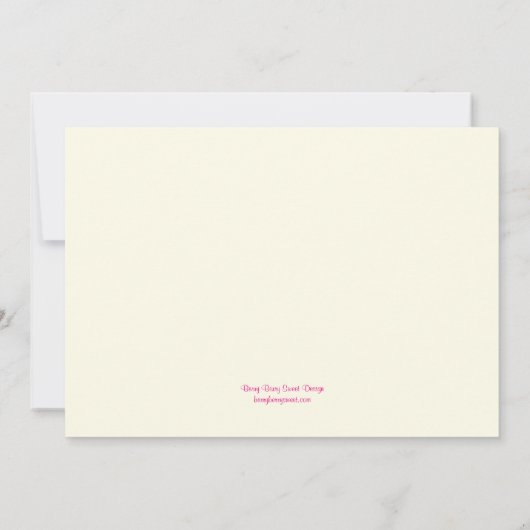 バレンタインカクテルパーティの招待状 招待状 (裏面)