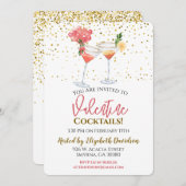 バレンタインカクテルパーティー 招待状 (正面/裏面)