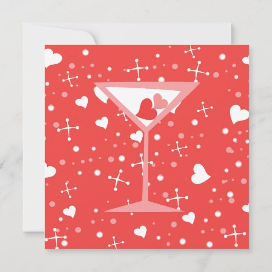 バレンタインカクテル 招待状 (裏面)
