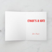 バレンタインカスタマイズ「ピザより愛してる」 シーズンカード (内部)