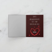 バレンタインカスタムの図解リブケージハートカード サンキューカード (内部)