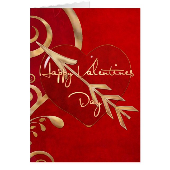 バレンタインカスタムエレガンスのメッセージ妻ガールフレンド (正面)