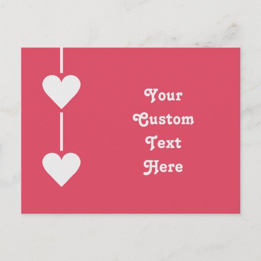 バレンタインカスタムハートはがき シーズンポストカード (正面)