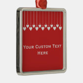 バレンタインカスタムハートオーナメント メタルオーナメント (右)