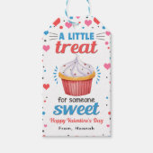 バレンタインカップケーキラベル,教室バレンタインラベル ギフトタグ (正面)