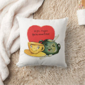 バレンタインカップシュガーポットハート クッション (ブランケット)
