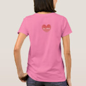 バレンタインカップルのシャツ Tシャツ (裏面)