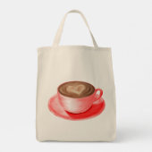 バレンタインカプチーノアートハート ミニトートバッグ (裏面)