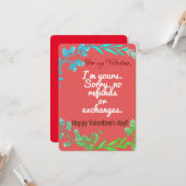 バレンタインカードのために カード (正面/裏面インサイチュ)