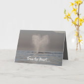 バレンタインカードのハート カード (黄色い花)