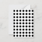 バレンタインカードセット100 -水玉模様 ノートカード (裏面)