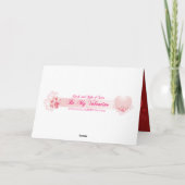 バレンタインカード·アイ·ラブ·ユー·フラワーズ·ハートズ·アイ·ラブ シーズンカード (裏面)