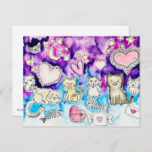 バレンタインカード シーズンカード (正面/裏面)