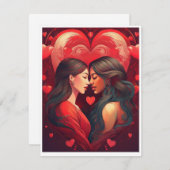 バレンタインカード シーズンカード (正面/裏面)