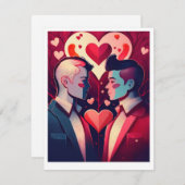 バレンタインカード シーズンカード (正面/裏面)