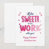 バレンタインカード - 「一緒に働くって素敵よね」 シーズンカード (正面/裏面)