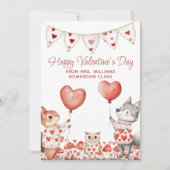 バレンタインカード 先生からクラスへ シーズンカード (正面)