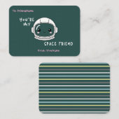 バレンタインカード 子供用 宇宙テーマの教室用 ノートカード (正面/裏面)