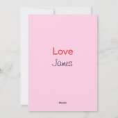 バレンタインカード 子供用 面白い シーズンカード (裏面)