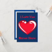 バレンタインカード 愛の告白 カード (正面/裏面インサイチュ)