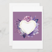 バレンタインカード 招待状 (正面/裏面)