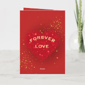 バレンタインカード 赤いハート シーズンカード (裏面)