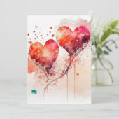 バレンタインカード(2枚の赤いハート) シーズンカード (スタンド正面)