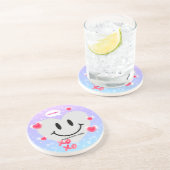 バレンタインガラスハートバルーンバブルガムカップル コースター (側面)