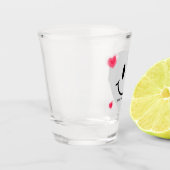 バレンタインガラスハートバルーンバブルガムカップル ショットグラス (左)