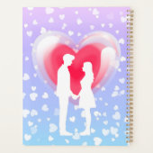 バレンタインガラスハートバルーンバブルガムカップル プランナー手帳 (裏面)