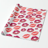 バレンタインキスでミスをさよなら ブライズシャワー ラッピングペーパー (アンロールド)