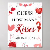 バレンタインキスのブライダルシャワー記号の数を推測 ポスター (正面)
