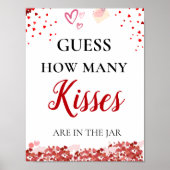 バレンタインキスのブライダルシャワー記号の数を推測 ポスター (正面)