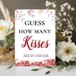 バレンタインキスのブライダルシャワー記号の数を推測 台座サイン