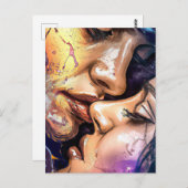 バレンタインキスはがき ポストカード (正面/裏面)