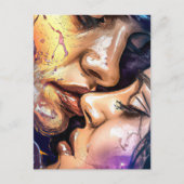 バレンタインキスはがき ポストカード (正面)