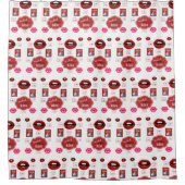 バレンタインキスシャワーカーテン シャワーカーテン (正面)