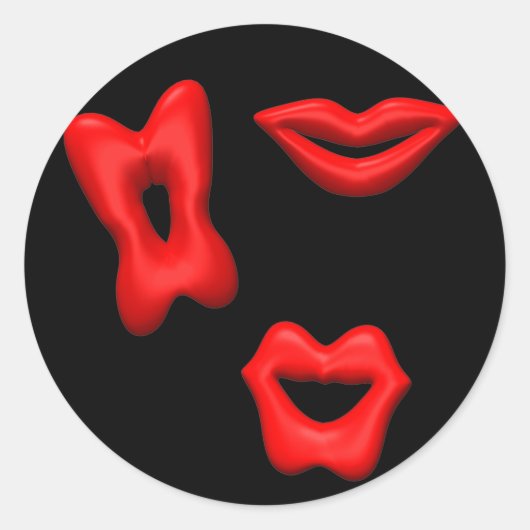 バレンタインキスシール ラウンドシール (正面)