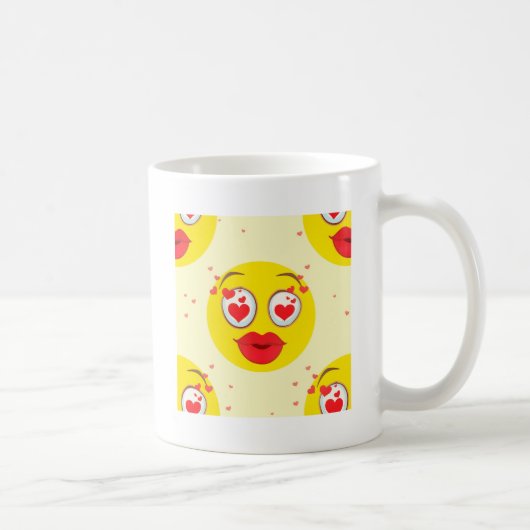 バレンタインキス絵文字 コーヒーマグカップ (右)