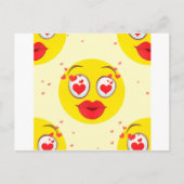 バレンタインキス絵文字 シーズンポストカード (正面)