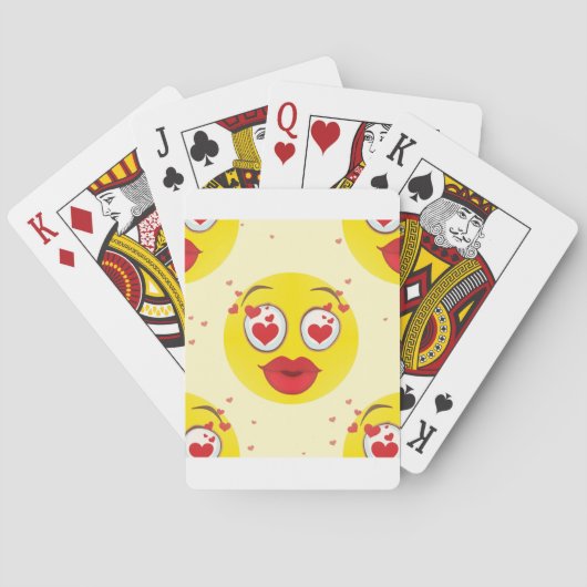 バレンタインキス絵文字 トランプ (裏面)