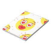 バレンタインキス絵文字 ノートパッド (回転)