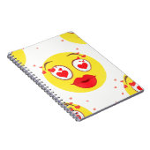 バレンタインキス絵文字 ノートブック (右側)